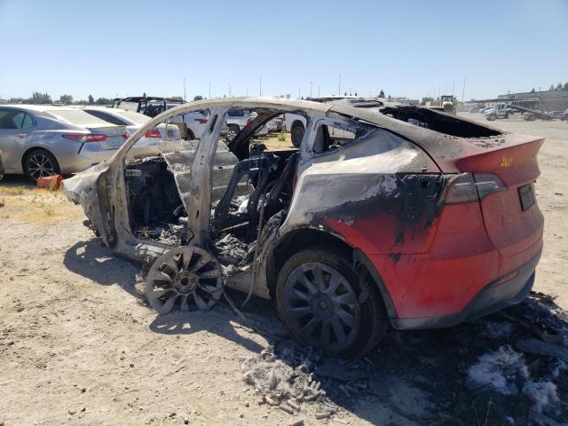 5YJYGDEE9MF213157 - 2021 TESLA MODEL Y RED photo 2