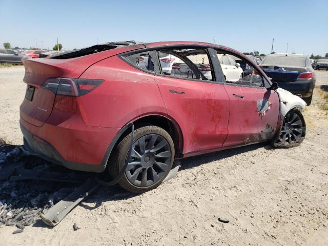 5YJYGDEE9MF213157 - 2021 TESLA MODEL Y RED photo 3