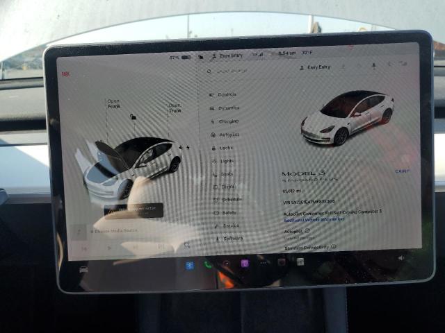 5YJ3E1EA7MF873306 - 2021 TESLA MODEL 3 თეთრი ფოტო 9