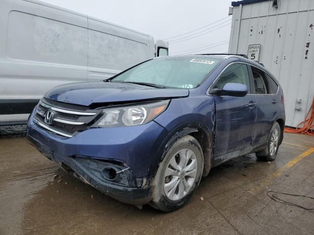 2HKRM4H75DH629315 - 2013 HONDA CR-V EXL BLUE photo 2