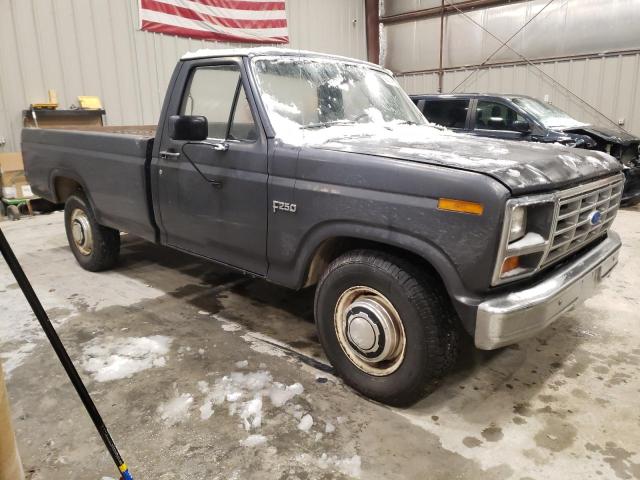 1FTHF25Y6FPA10978 - 1985 FORD F250 CHARCOAL photo 4