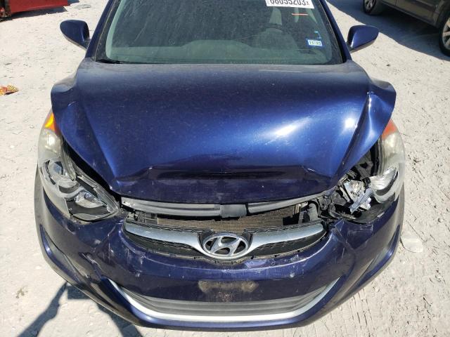 5NPDH4AE4DH194584 - 2013 HYUNDAI ELANTRA GLS BLUE photo 11