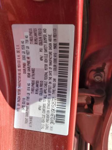 3MYDLBYV9KY525721 - 2019 TOYOTA YARIS L RED photo 13