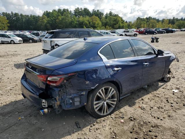 JN1EV7AP7KM513501 - 2019 INFINITI Q50 LUXE BLUE photo 3