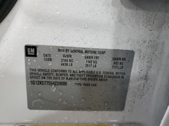 1G1ZK577594229886 - 2009 CHEVROLET MALIBU LTZ 白色 照片 13