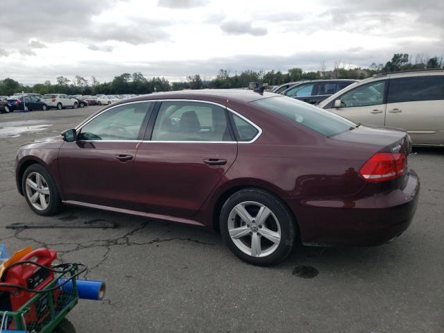 1VWBN7A39DC126600 - 2013 VOLKSWAGEN PASSAT SE MAROON photo 2