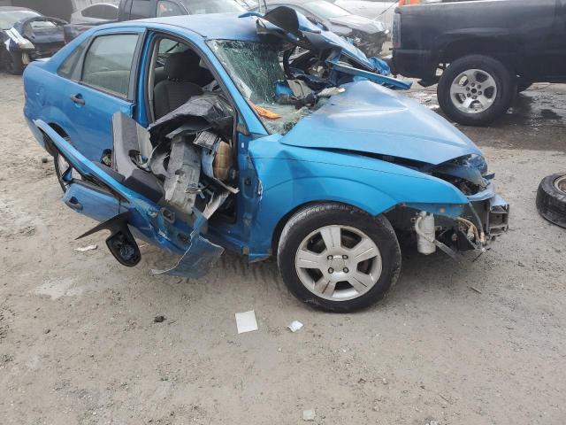 1FAFP34N27W203773 - 2007 FORD FOCUS ZX4 BLUE photo 4