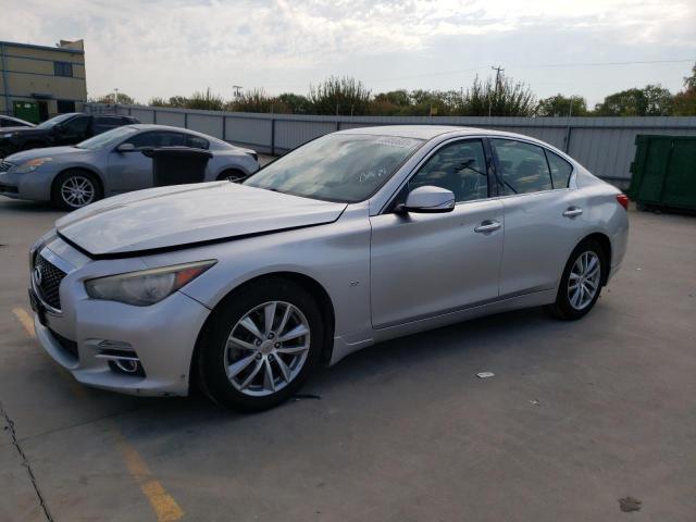 JN1BV7AR8EM699882 - 2014 INFINITI Q50 BASE SILVER photo 1