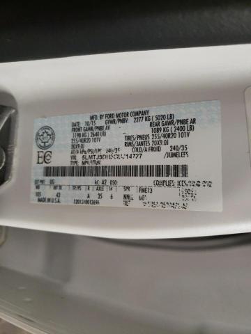 5LMTJ3DH3GUJ14727 - 2016 LINCOLN MKC RESERVE WHITE photo 13