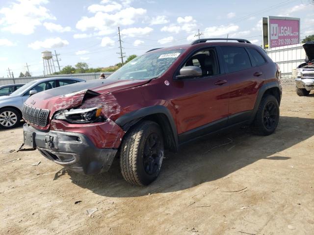 1C4PJMBX2KD101050 - 2019 JEEP CHEROKEE TRAILHAWK Bordo foto 1