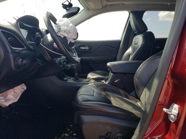 1C4PJMBX2KD101050 - 2019 JEEP CHEROKEE TRAILHAWK Bordo foto 7