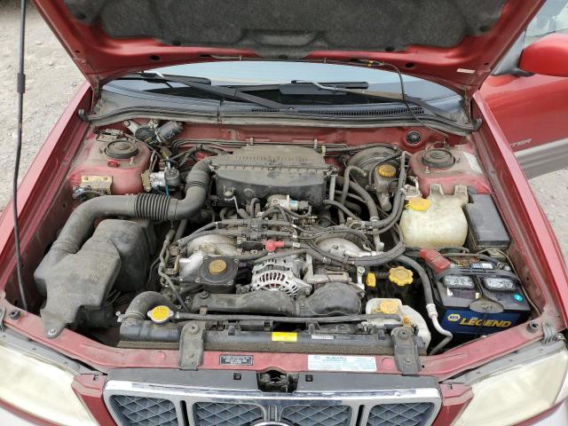 JF1SF65532H707487 - 2002 SUBARU FORESTER S RED photo 11