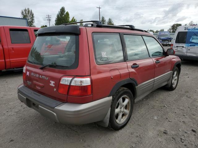 JF1SF65532H707487 - 2002 SUBARU FORESTER S RED photo 3