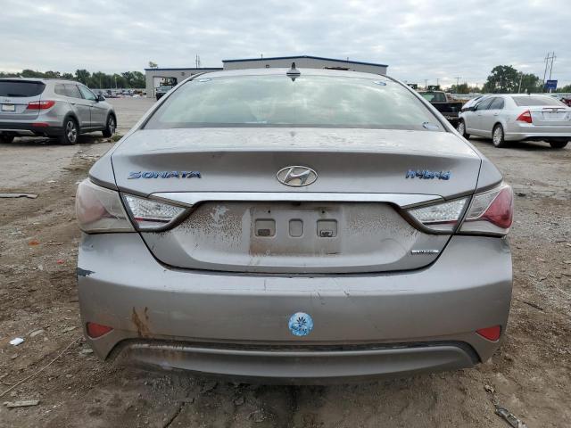 KMHEC4A49DA101796 - 2013 HYUNDAI SONATA HYBRID SILVER photo 6