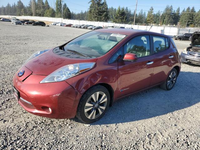 1N4AZ0CP8DC410042 - 2013 NISSAN LEAF S MAROON photo 1