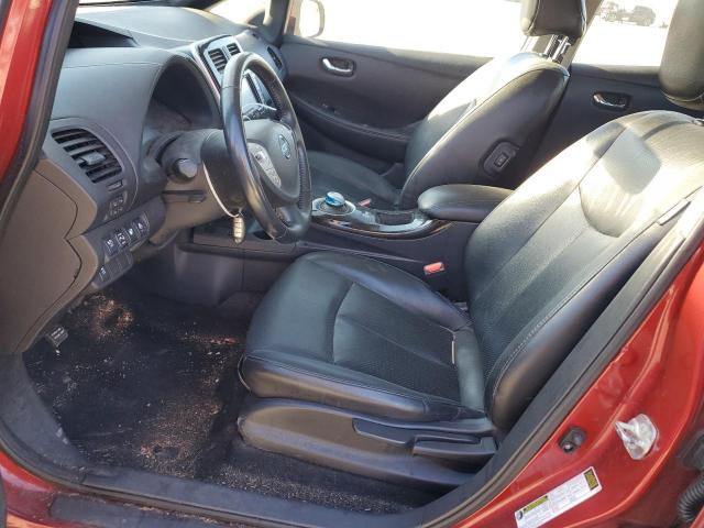 1N4AZ0CP8DC410042 - 2013 NISSAN LEAF S MAROON photo 7