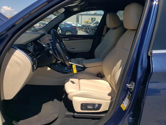 5UXTR7C55KLF32091 - 2019 BMW X3 SDRIVE30I BLUE photo 7