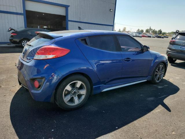 KMHTC6AE1GU297537 - 2016 HYUN VELOSTER TURBO BLUE photo 3