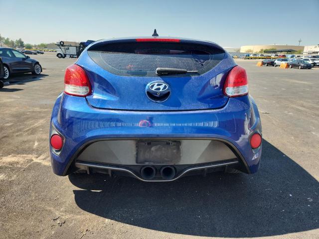 KMHTC6AE1GU297537 - 2016 HYUN VELOSTER TURBO BLUE photo 6