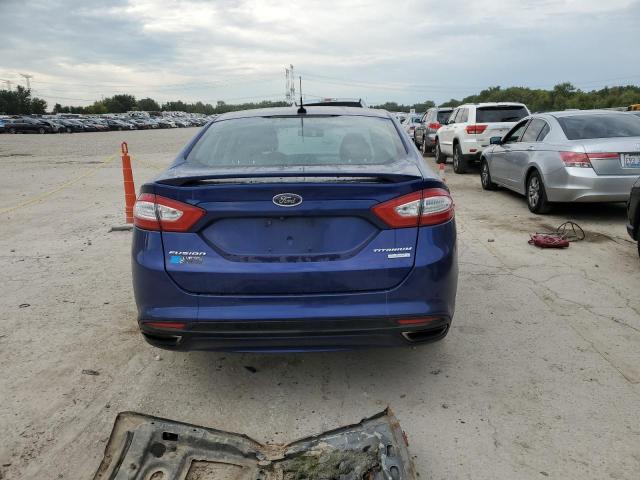 3FA6P0K90ER127930 - 2014 FORD FUSION TITANIUM BLUE photo 6