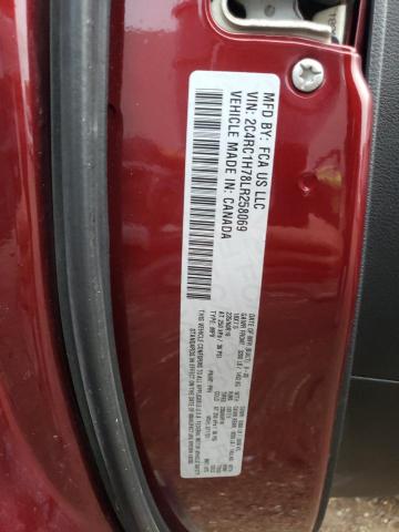 2C4RC1H78LR258069 - 2020 CHRYSLER PACIFICA HYBRID TOURING BURGUNDY photo 13