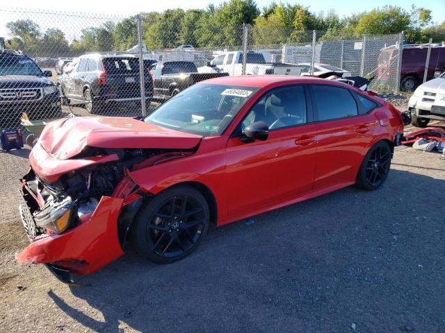 2HGFE2F55NH552642 - 2022 HONDA CIVIC SPORT RED photo 1