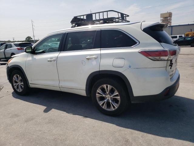 5TDKKRFH8FS111471 - 2015 TOYOTA HIGHLANDER XLE WHITE photo 2