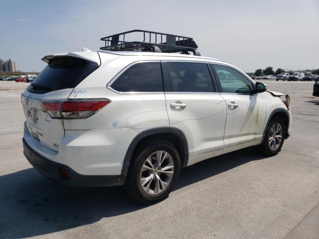 5TDKKRFH8FS111471 - 2015 TOYOTA HIGHLANDER XLE WHITE photo 3