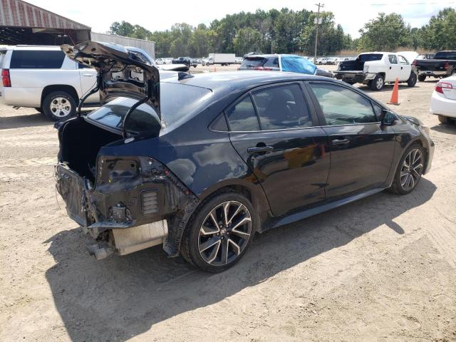 5YFP4RCE1LP014076 - 2020 TOYOTA COROLLA SE BLACK photo 3