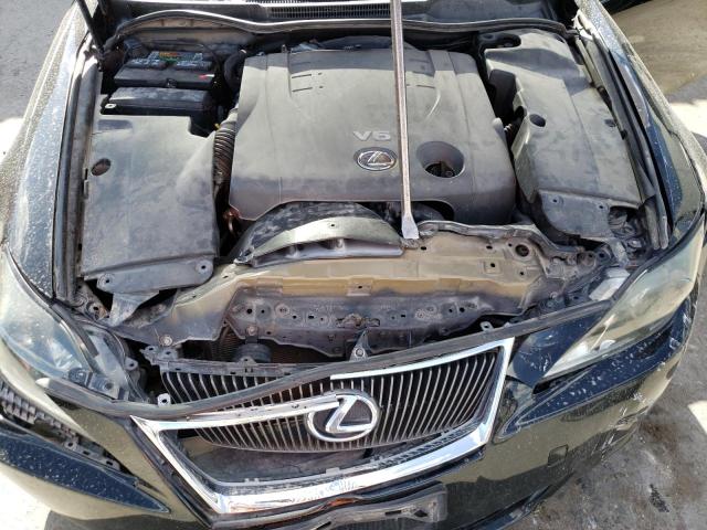 JTHBK262882070240 - 2008 LEXUS IS 250 BLACK photo 11