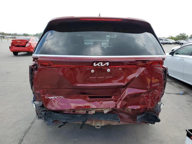 KNDNC5H30P6300346 - 2023 KIA CARNIVAL EX BURGUNDY photo 6