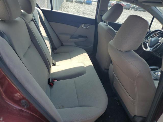 2HGFB2F51DH034535 - 2013 HONDA CIVIC LX BURGUNDY photo 10