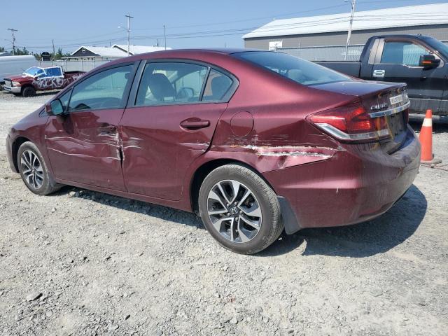 2HGFB2F51DH034535 - 2013 HONDA CIVIC LX BURGUNDY photo 2