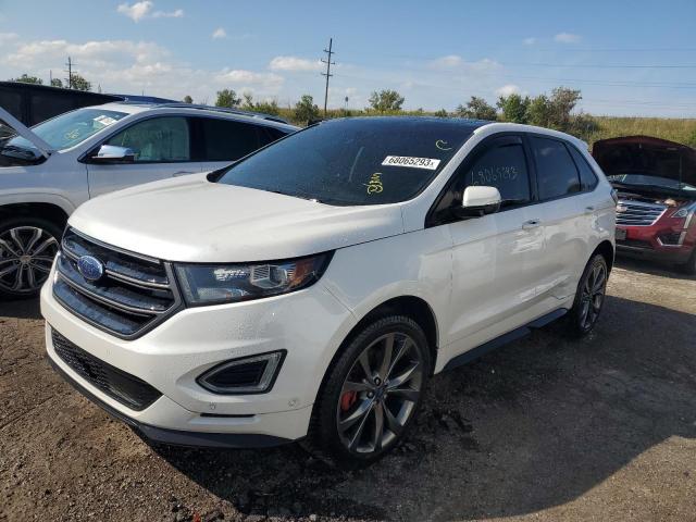 2FMPK4APXHBC42893 - 2017 FORD EDGE SPORT WHITE photo 1