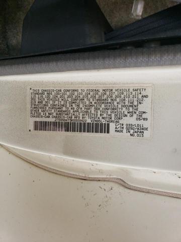 JT5VN94T5K0009422 - 1989 TOYOTA PICKUP CAB CHASSIS SUPER LONG WHEELBASE WHITE photo 10