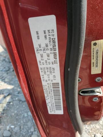 1C4NJDEB4CD650368 - 2012 JEP COMPASS LATITUDE RED photo 13