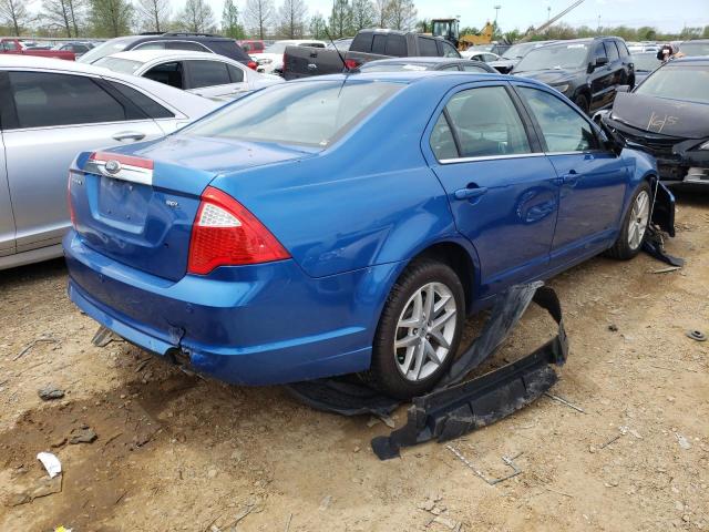 3FAHP0JA3BR156872 - 2011 FORD FUSION SEL BLUE photo 4