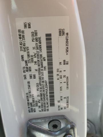 5LMCJ2C97HUL22437 - 2017 LINCOLN MKC SELECT أبيض صورة 13