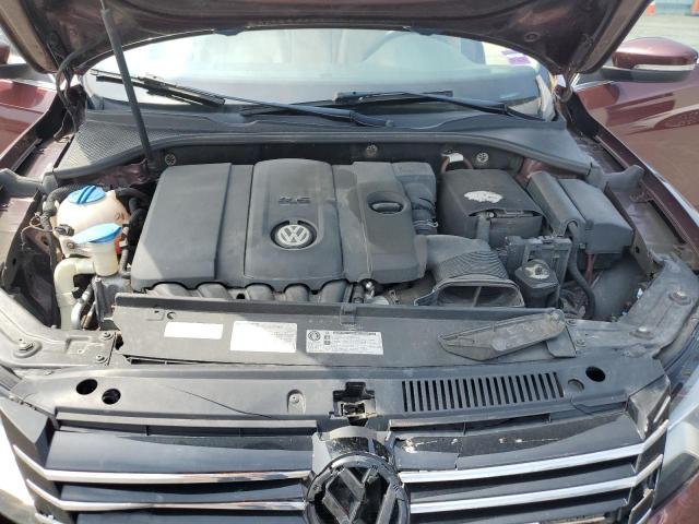 1VWBP7A31DC120977 - 2013 VOLKSWAGEN PASSAT SE 栗色 照片 11