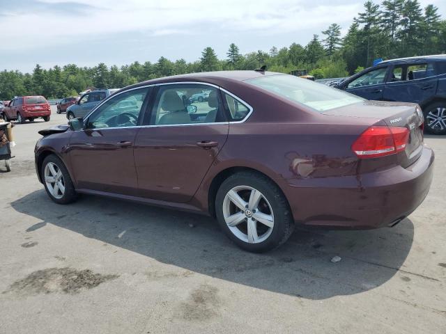 1VWBP7A31DC120977 - 2013 VOLKSWAGEN PASSAT SE 栗色 照片 2