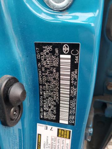 JTDKARFP2H3013986 - 2017 TOYOTA PRIUS PRIM 蓝色 照片 13