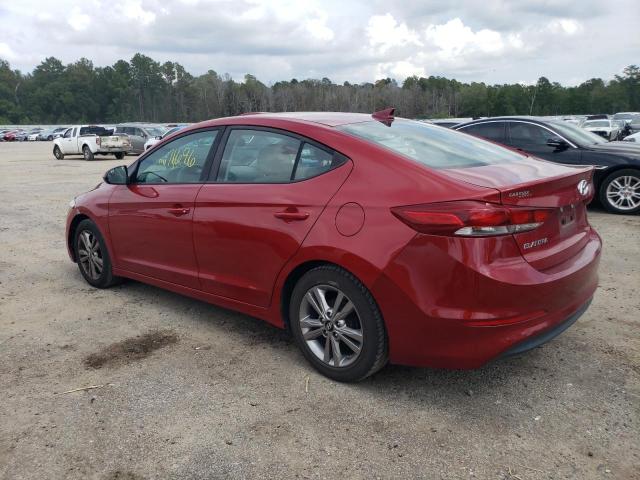 KMHD84LF3HU208830 - 2017 HYUNDAI ELANTRA SE RED photo 2