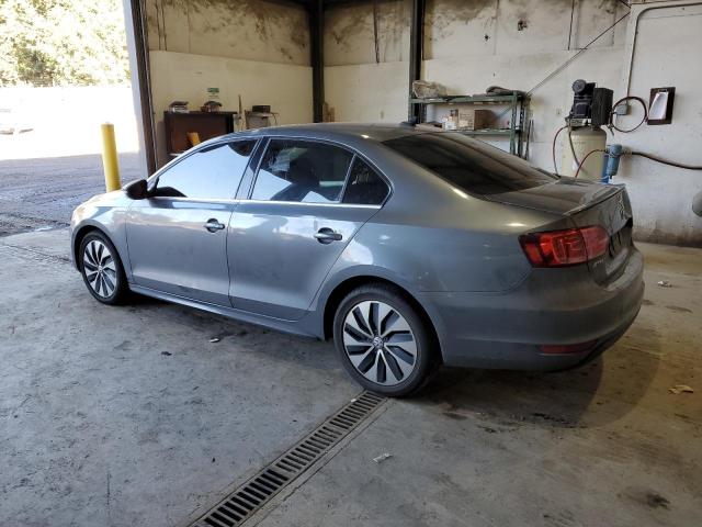 3VW637AJ5EM211259 - 2014 VOLKSWAGEN JETTA HYBRID GRAY photo 2