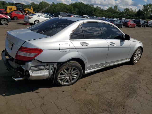 WDDGF54X39R077820 - 2009 MERCEDES-BENZ C 300 SILVER photo 3