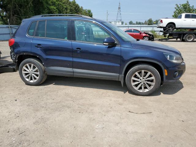WVGHV7AX9DW555021 - 2013 VOLKSWAGEN TIGUAN S BLUE photo 4