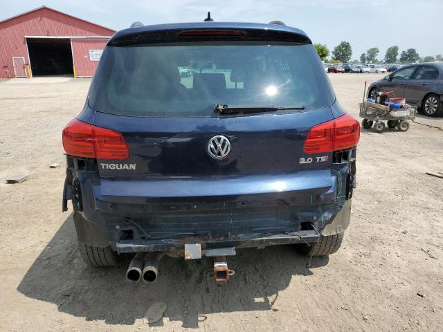 WVGHV7AX9DW555021 - 2013 VOLKSWAGEN TIGUAN S BLUE photo 6