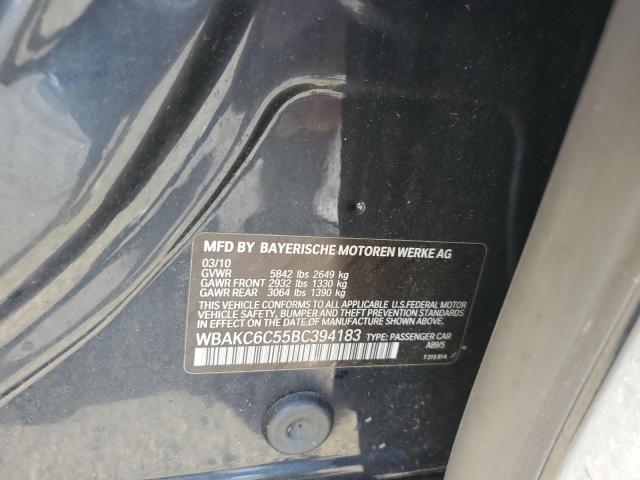 WBAKC6C55BC394183 - 2011 BMW 750 XI BLUE photo 12