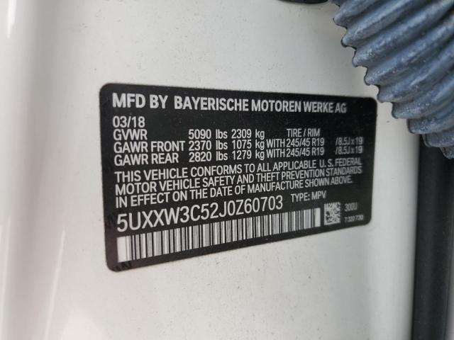 5UXXW3C52J0Z60703 - 2018 BMW X4 XDRIVE28I Biały zdjęcie 14