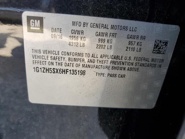 1G1ZH5SX6HF135198 - 2017 CHEVROLET MALIBU PREMIER 黑色 照片 12