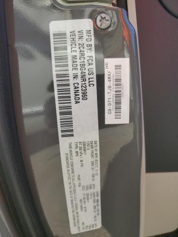 2C4RC1BG4NR123960 - 2022 CHRYSLER PACIFICA TOURING L GRAY photo 13